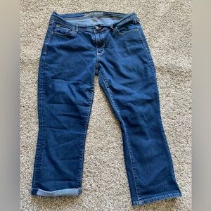 Old Navy Sweatheart Cropped Capris Curvy Dark Blue Women's Jeans 10